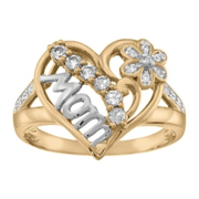 1645 Mom's Pride Personalized Fashion Ring