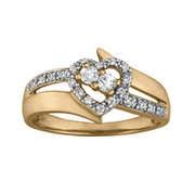 5064 / 5074 Keepsake Personalized Enchantment Promise Ring with Birthstones