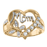5170 / 5180 Personalized Keepsake Moms Blessing Birthstone Ring 