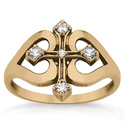 664 / 674  Keepsake Personalized Faith Mothers Birthstone Ring