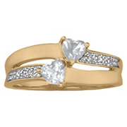 681 / 691 Keepsake Personalized Enamored Promise Ring with Birthstones