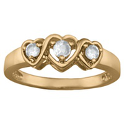 683 / 693 Keepsake Personalized Entwined Mothers Birthstone Ring