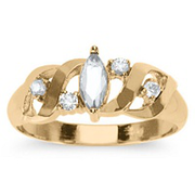 805 / 815 Keepsake Personalized Twirl Mothers Birthstone Ring