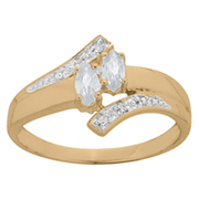 982 / 992 Delight Marquise Promise Ring with Birthstones