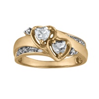5065 / 5075 Keepsake Personalized Be Mine Promise Ring with Birthstones
