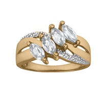 5067 / 5077 Keepsake Personalized Lustre Mothers Birthstone Ring