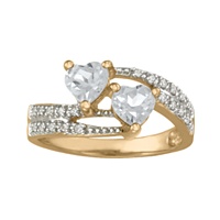 5069 / 5079 Keepsake Personalized Pure Promise Ring with Birthstones