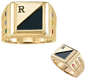 606/616 Keepsake Personalized Treasures Mens Ring