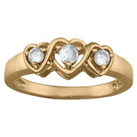 683 / 693 Keepsake Personalized Entwined Mothers Birthstone Ring