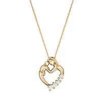 685 / 695 Tender Heart Mothers Birthstone Pendant
